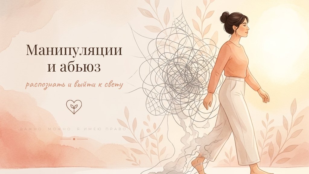 Иллюстрация к теме манипуляций и абьюза - помощь психолога