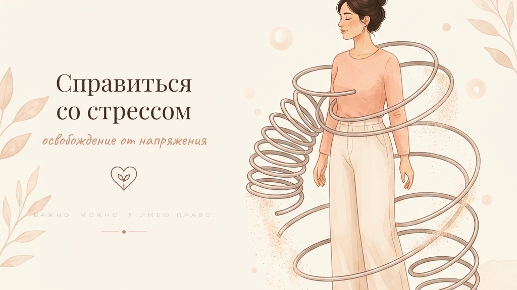 Иллюстрация: работа со стрессом и восстановление спокойствия